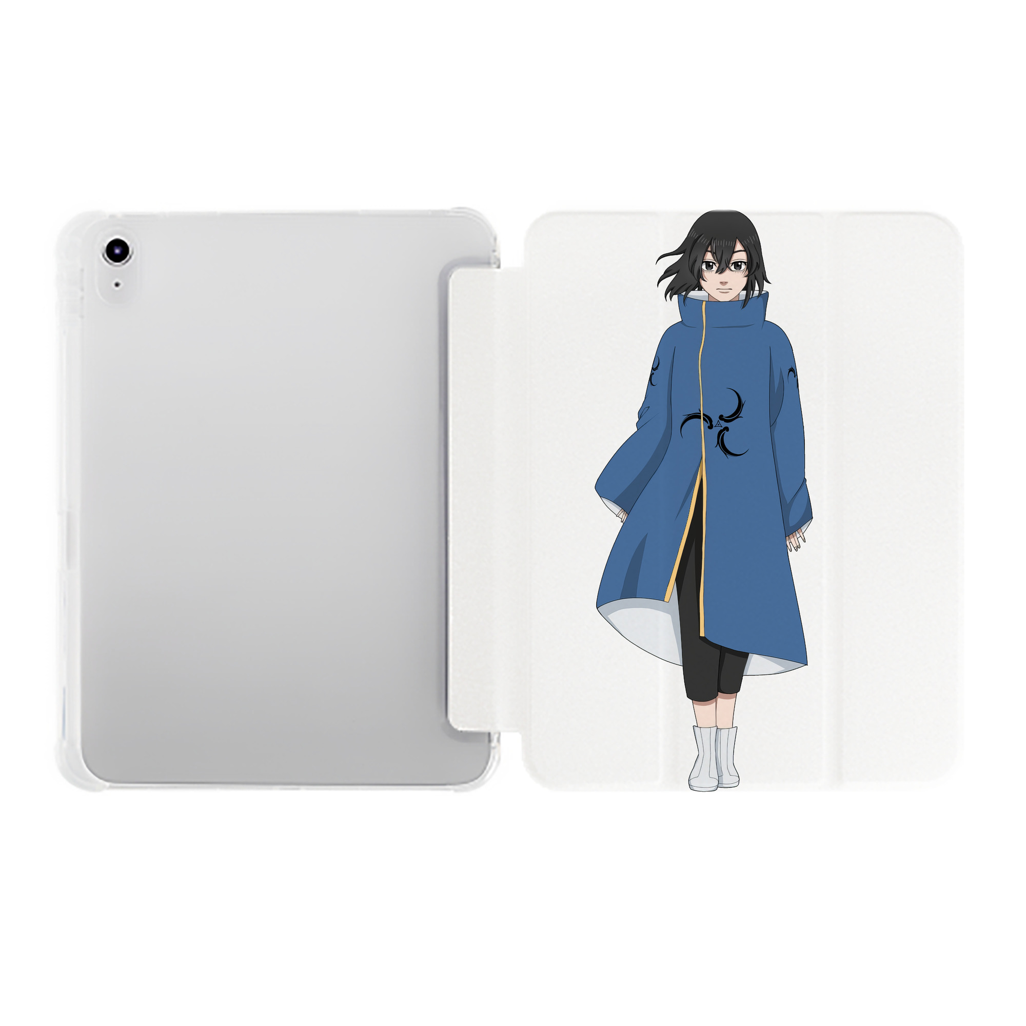 （画像用） 東京リベンジャーズ Tokyo Revengers IPad ケース ペン収納付き 三つ折りスタンド PUレザー×シリコン 対応機種9.5/10.5/10.9インチ